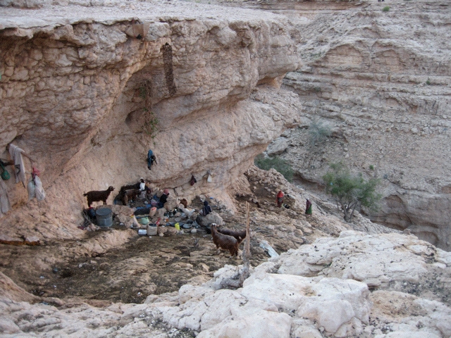 cave campsite near Qalaat, Oman